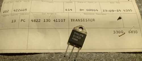 Transistor philips bu426 nos - philips,